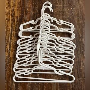 White Plastic Baby/Toddler Clothes Hangers
